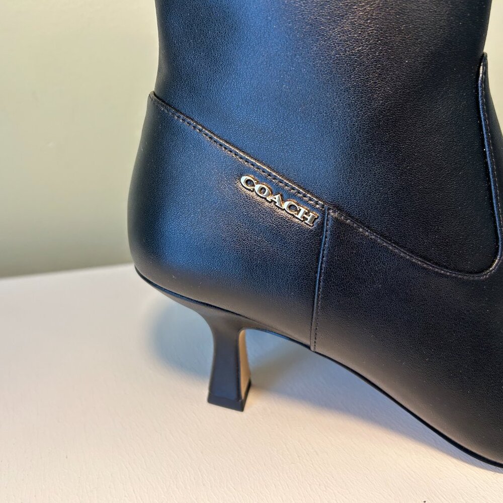 Coach Women's Leather Kitten Heel Bootie - Picture 7 of 15